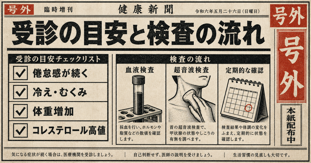 「自然に治る？」放置に関するよくある誤解と潜在性甲状腺機能低下症の真実