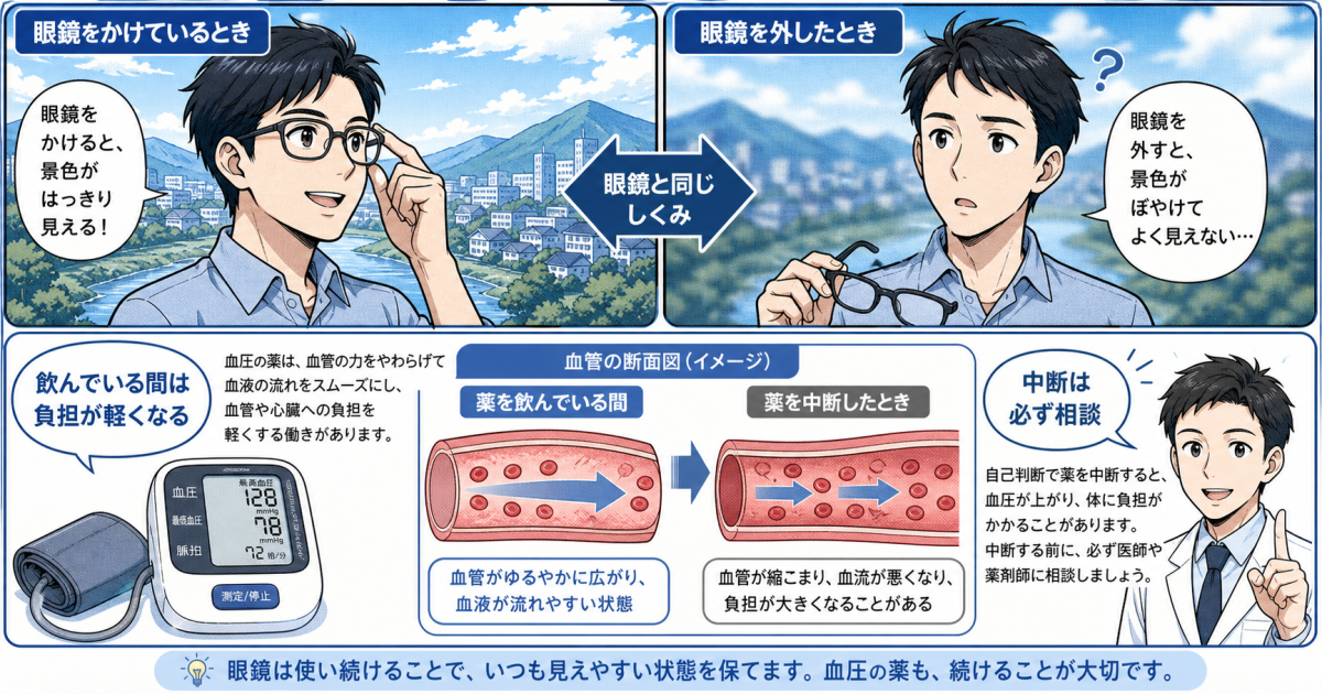 高血圧の薬を長期間服用する理由と「一生飲む」という誤解