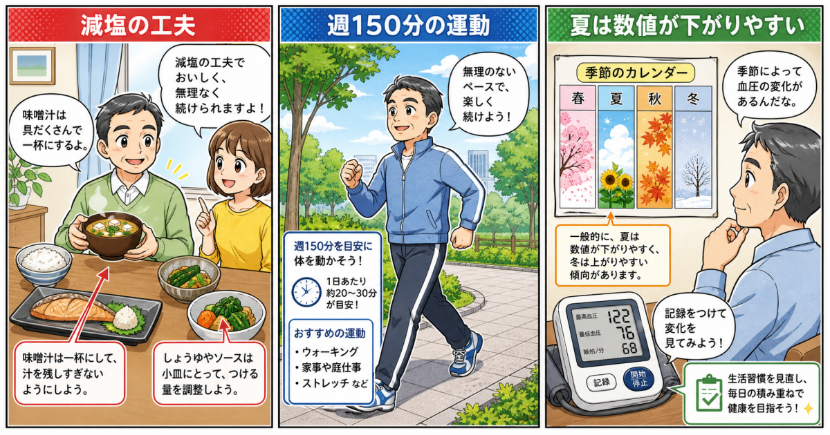 将来的な減薬・断薬を目指すための生活習慣の具体的な見直し方