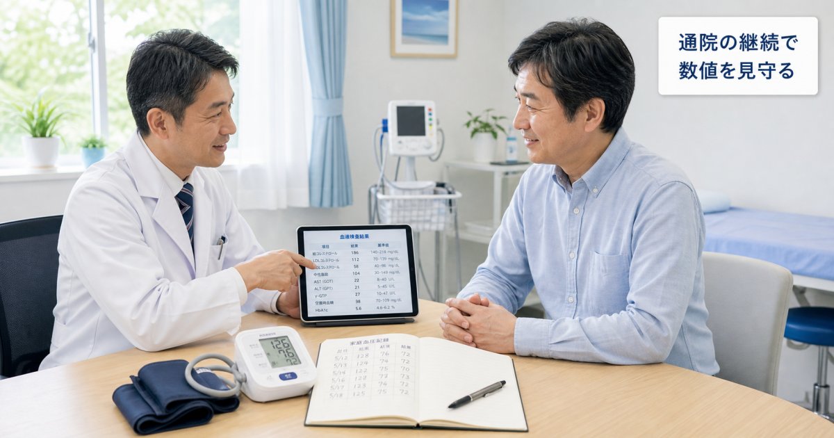 血圧や血糖値が安定し通院をやめた方へ|中断の危険と受診再開の目安