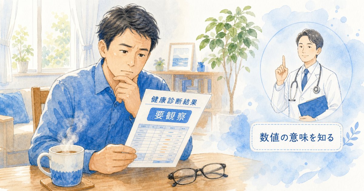 健診の要観察は放置NG？数値の意味と受診の目安を内科医が解説