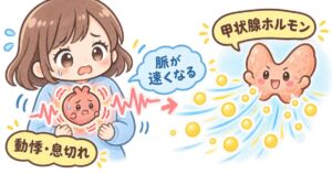 バセドウ病が心臓に負担をかける仕組み｜動悸・息切れから不整脈へ