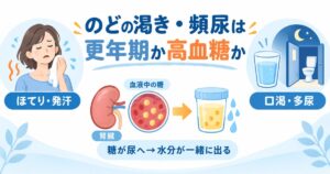 のどの渇き・頻尿は更年期か糖尿病か 症状の見分け方を解説
